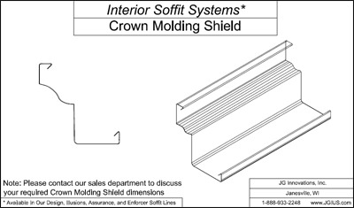 Interior Soffit System Crown Molding Shield